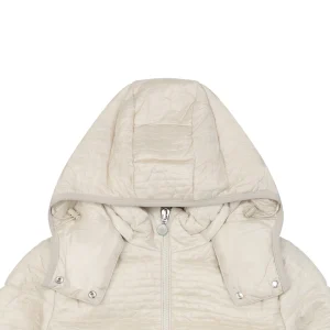 Mxxcler Gisors Waffle Quilted Hooded Down Jacket White