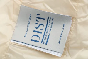 Mxxcler Glareins Woven-Trim Hooded Down Jacket #MS-598 White Wash label