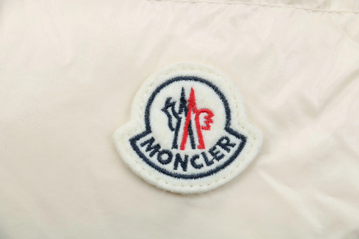 Mxxcler Glareins Woven-Trim Hooded Down Jacket #MS-598 White Brand label