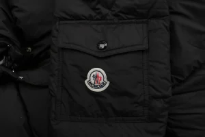 Mxxcler Hanoverian Long Hooded Down Coat Pocket