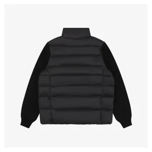 Mxxcler Irregular Panel Quilted Down Jacket Black Back view
