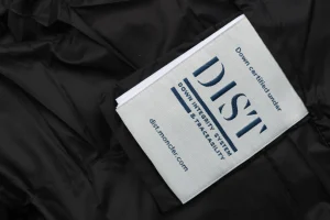 Mxxcler Irregular Panel Quilted Down Jacket Black Wash label