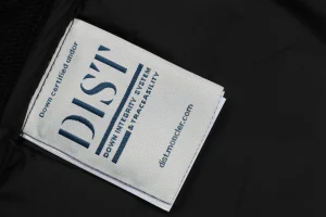 Mxxcler Knit Sleeve Down with Logo Patch Jacket Black Wash label