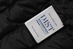 Mxxcler Leather-Trim Pocket Knit Down Jacket #MT-091 Wash label