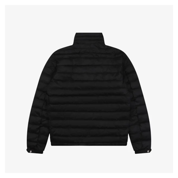 Mxxcler Leather-Trim Pocket Knit Down Jacket #MT-091 Back view