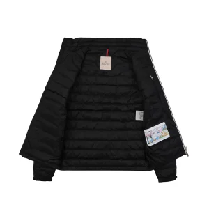 Mxxcler Leather-Trim Pocket Knit Down Jacket #MT-091 Lining