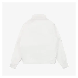 Mxxcler Leather-Trim Pocket Knit Down Jacket White Bacj view