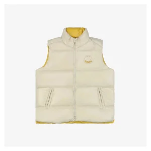Mxxcler Lipsi Lightweight Duck Down Vest #MT-2065 White Front view