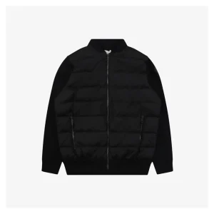 Mxxcler Ribbed Panel Knit Down Jacket #MT-802 Front view