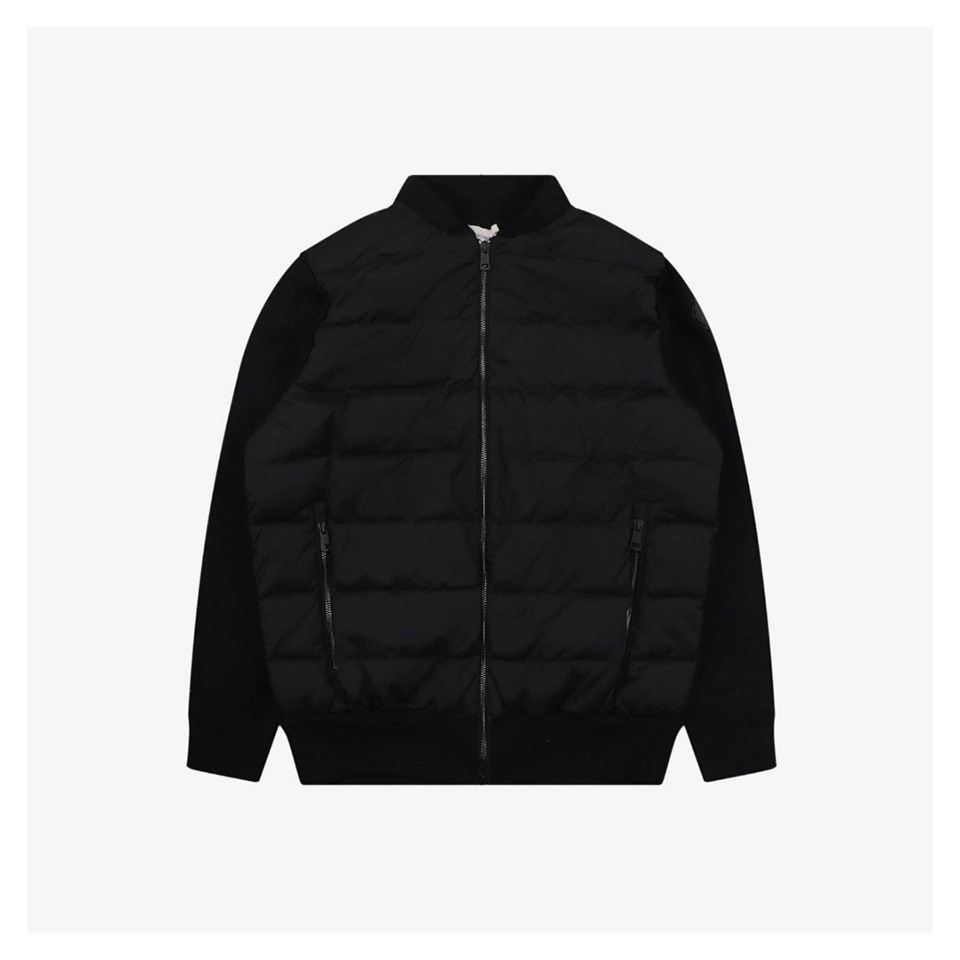 Mxxcler Ribbed Panel Knit Down Jacket #MT-802 Front view