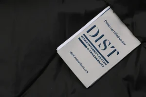 Mxxcler Rooster Arm Logo Hooded Down Jacket Wash label