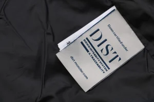 Mxxcler Rooster Arm Logo Hooded Down Jacket Wash label