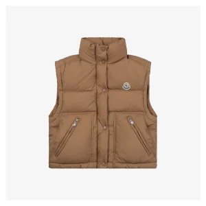 Mxxcler Selle Detachable Short Down Jacket Brown Front view
