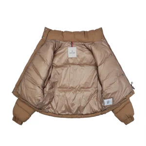 Mxxcler Selle Detachable Short Down Jacket Brown Lining