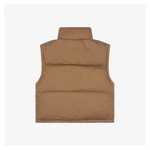 Mxxcler Selle Detachable Short Down Jacket Brown Back view