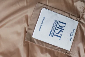 Mxxcler Selle Detachable Short Down Jacket Brown Wash label