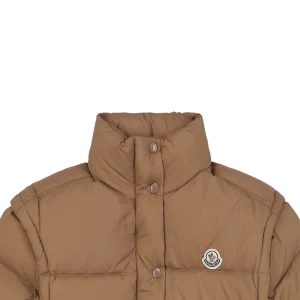 Mxxcler Selle Detachable Short Down Jacket Brown