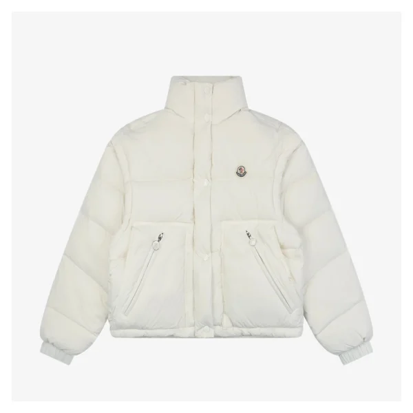 Mxxcler Selle Detachable Short Down Jacket White Front view