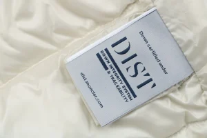 Mxxcler Yvoire Velvet Hooded Down Jacket #509 White Wash label