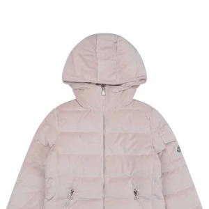 Mxxcler Yvoire Velvet Hooded Down Jacket #509 Pink