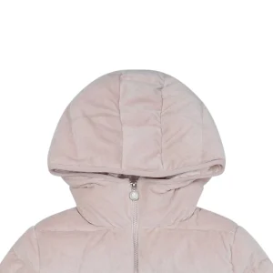 Mxxcler Yvoire Velvet Hooded Down Jacket #509 Pink