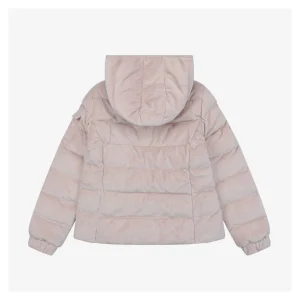 Mxxcler Yvoire Velvet Hooded Down Jacket #509 Pink Back view