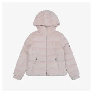 Mxxcler Yvoire Velvet Hooded Down Jacket #509 Pink Front view
