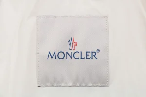 Mxxcler x 1017 ALYX 9SM Triple-Zip Hooded Down Jacket White Brand label