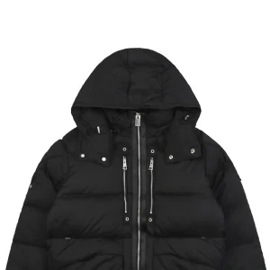 Mxxcler x 1017 ALYX 9SM Triple-Zip Hooded Down Jacket Black