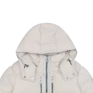 Mxxcler x 1017 ALYX 9SM Triple-Zip Hooded Down Jacket White