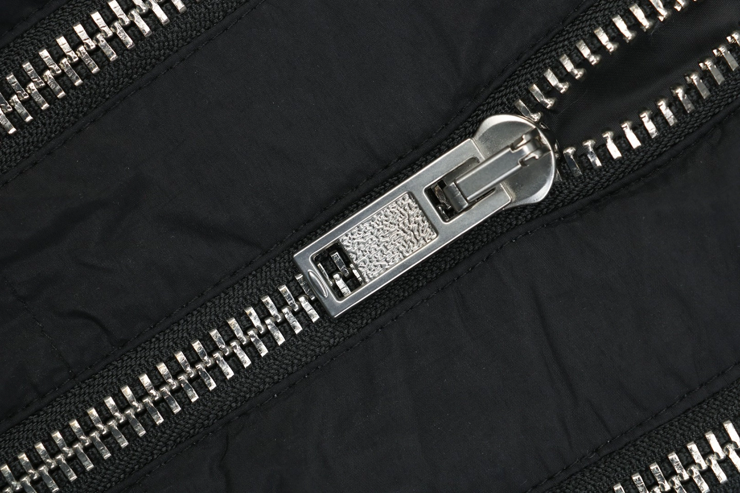 Mxxcler x Willow Smith Triple-Zip Down Jacket #MX-008 Black Zipper puller