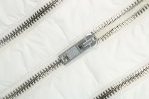 Mxxcler x Willow Smith Triple-Zip Down Jacket #MX-008 White Zipper puller