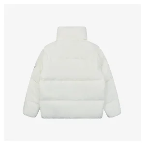 Mxxcler x Willow Smith Triple-Zip Down Jacket #MX-008 White Back view
