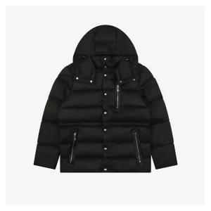 Mxxcler × 1017 ALYX 9SM Hooded Down Jacket Black Front view
