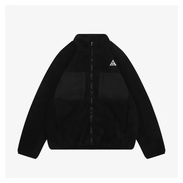 Nike ACG Polartec Fleece Jacket Black Front view