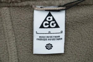 Nike ACG Polartec Fleece Jacket Grey Wash label