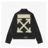 Off-White Tape Arrow Print Denim Jacket
