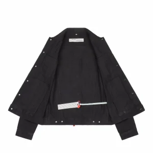 Off-White Tape Arrow Print Denim Jacket Lining