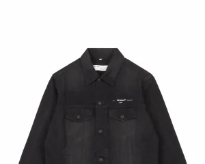 Off-White Tape Arrow Print Denim Jacket