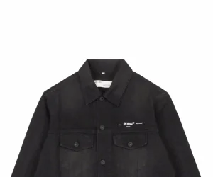 Off-White Tape Arrow Print Denim Jacket