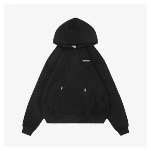 Off-White Wavy Arrow Embroidered Hoodie Front view