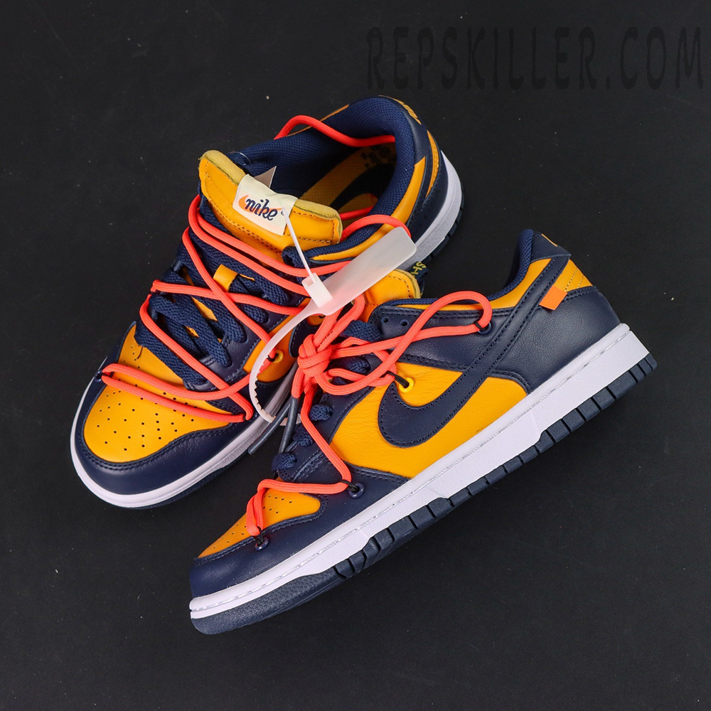 Off-White x Dunk Low 'University Gold'9
