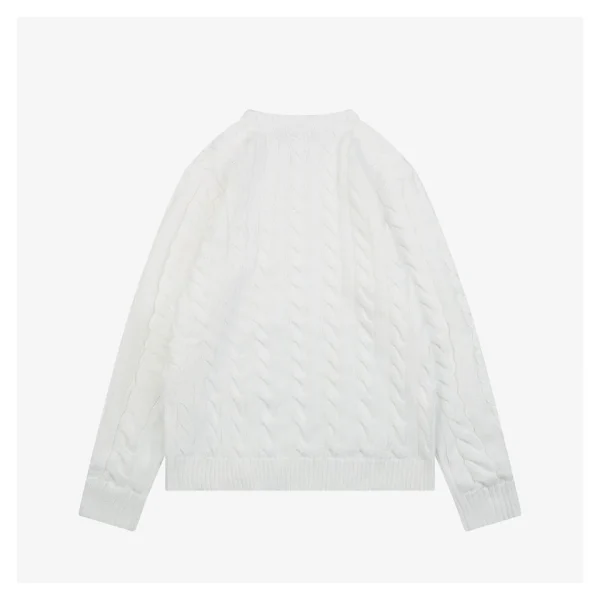 Ralph Lauren Cable-Knit Crewneck Pony Logo Sweater Back view