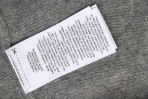 Ralph Lauren Grey Embroidered Pony Crewneck Wool Sweater Wash label