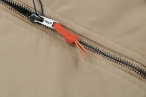 Ralph Lauren Polo N82 Navy-Inspired Insulated Jacket Brown Zipper puller