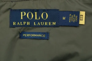 Ralph Lauren Pony Logo Quilted Stand Collar Down Jacket Green Brand label