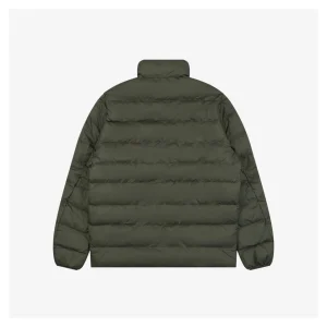 Ralph Lauren Pony Logo Quilted Stand Collar Down Jacket Green Back view