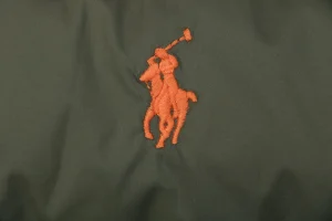 Ralph Lauren Pony Logo Quilted Stand Collar Down Jacket Green brand