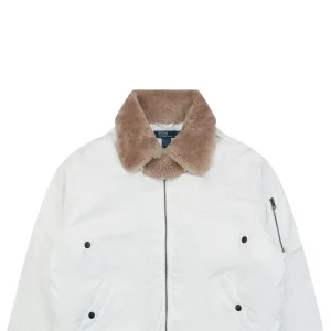Ralph Lauren Vintage Shearling-Collar Down Flight Jacket