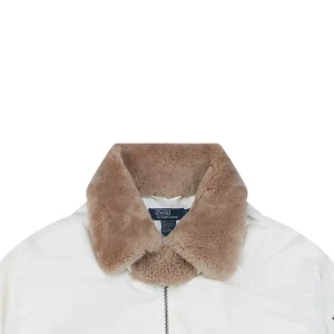 Ralph Lauren Vintage Shearling-Collar Down Flight Jacket